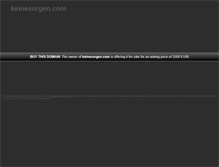 Tablet Screenshot of keinesorgen.com